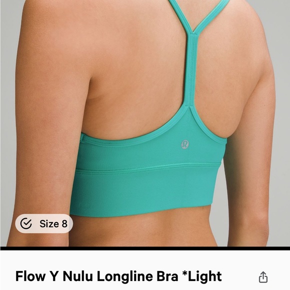 Flow Y Nulu Longline Sports Bra Kelly Green - Picture 3 of 5